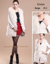 Load image into Gallery viewer, Natural Raccoon Fur Coat Female with Genuine Leather Elastic Sleeve Coats