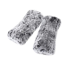 Load image into Gallery viewer, Women Winter Knitted Rex Rabbit Neck Warmer Infinity loop Scarf Scarves For Women Ladies