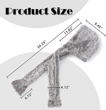 Load image into Gallery viewer, Fur Hooded Scarf Hat Scarves Hood Scarf Beanie For Women Head Neck Warmer Winter With Rabbit Fur