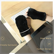 Load image into Gallery viewer, Women Winter Knitted Rex Rabbit Neck Warmer Infinity loop Scarf Scarves For Women Ladies