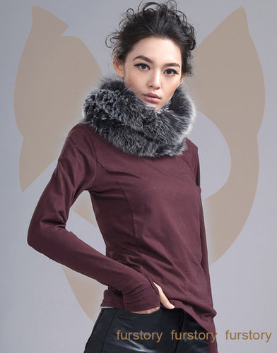 Real Knitted REX Rabbit Fur Scarf Beautiful Long Wrap Cape Shawl Neck Warmer Patches Color Top Quality FS15507