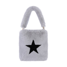 Load image into Gallery viewer, Womens Soft Eco Fur Fluffy Mini Tote Bag Purse 21834