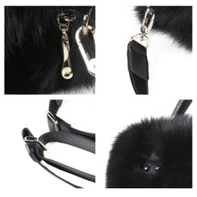 Load image into Gallery viewer, Women&#39;s Winter Fur Bag Silver Fox Handbag Leather Ladies Shoulder Bag