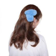 Load image into Gallery viewer, Hair Clip Real Fur Hair Accessories Korean Ins Real Rex Rabbit Hair Clip Super Large Lovely Plush Hairpin Fur Hairpin FS21A17