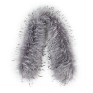 Faux Fur Trim for Hood Replacement Detachable Fur Hood Trim of Winter Coat Unisex 20823