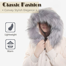 Load image into Gallery viewer, Faux Fur Trim for Hood Replacement Detachable Fur Hood Trim of Winter Coat Unisex 20823