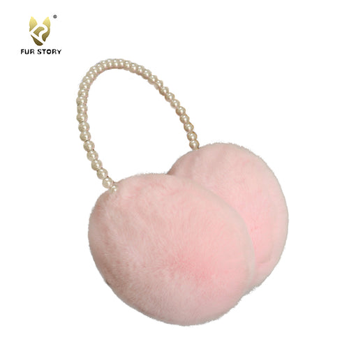 FUR STORY Winter Ear muffs Faux Fur Warm Earmuffs Cute Foldable Outdoor Ear Warmers For Women Girls 22821
