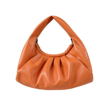 Load image into Gallery viewer, PU Leather Shoulder Bags Top-Handle Bag Braided Ruched Trendy Purse 22813