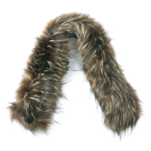 Faux Fur Trim for Hood Replacement Detachable Fur Hood Trim of Winter Coat Unisex 20823