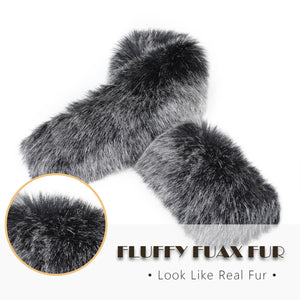 Faux Fur Trim for Hood Replacement Detachable Fur Hood Trim of Winter Coat Unisex 20823