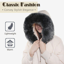 Load image into Gallery viewer, Faux Fur Trim for Hood Replacement Detachable Fur Hood Trim of Winter Coat Unisex 20823