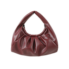 Load image into Gallery viewer, PU Leather Shoulder Bags Top-Handle Bag Braided Ruched Trendy Purse 22813